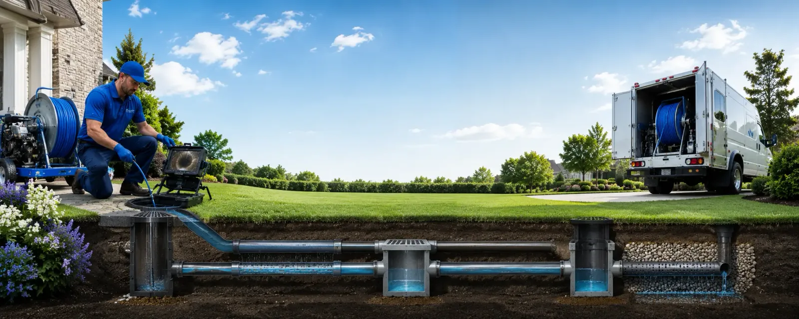 Outdoor drain cleaning information for Ellsworth, ME
